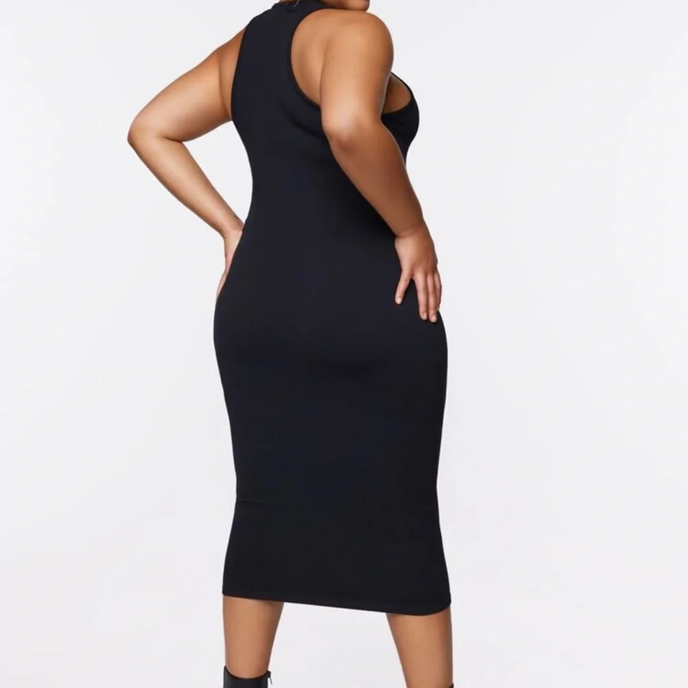 Ribbed Racerback Midi Dress - Picture 5 of 5